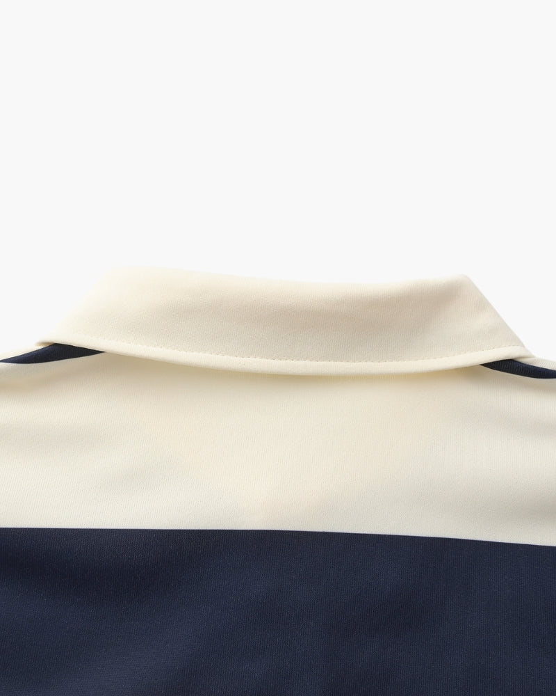 Vintage Stripe Rugby Polo Shirt - Timeless Classic Style