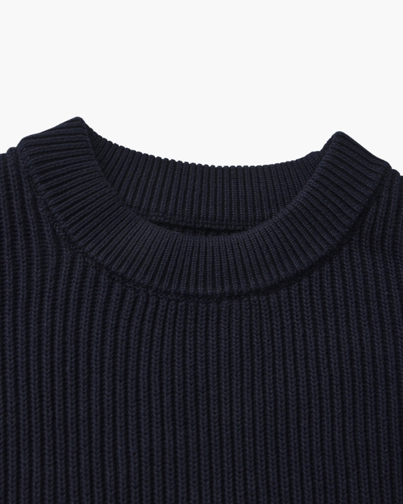 Cozy Rib Knit Crewneck Sweater