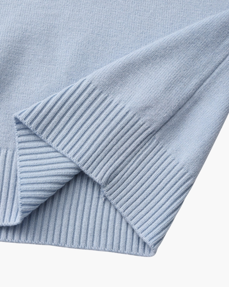Cozy Ribbed Mock-Neck Sweater - Essential Wardrobe Staple