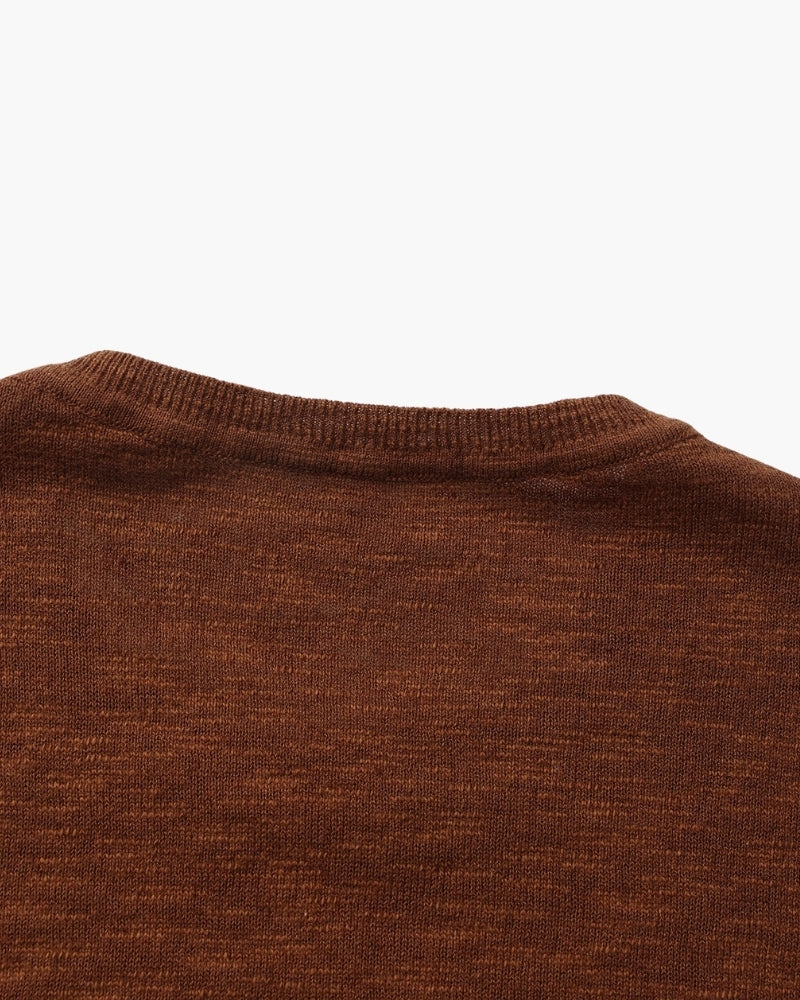 Premium Linen-Cotton Essential Crewneck