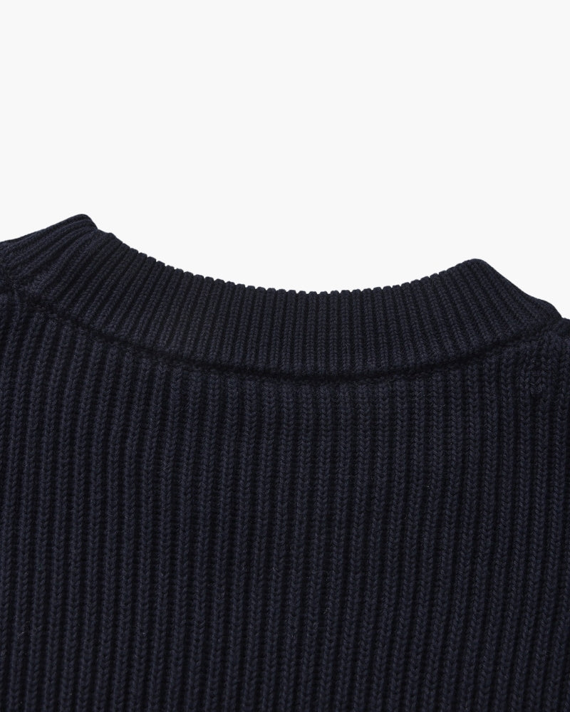 Cozy Rib Knit Crewneck Sweater
