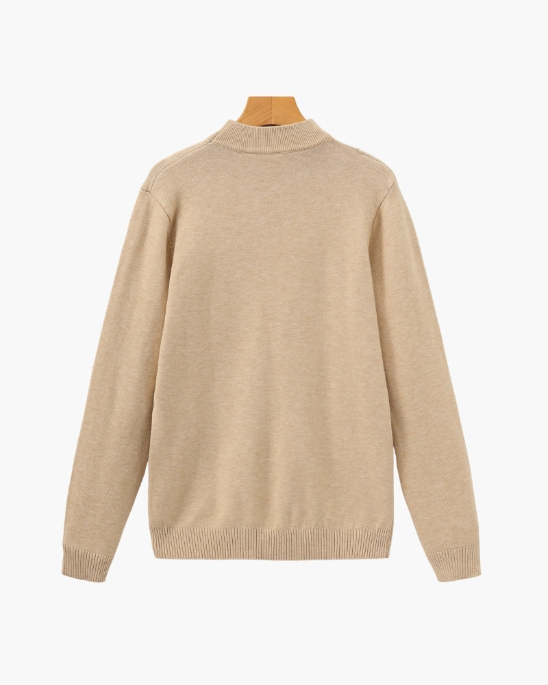 Cozy Ribbed Mock-Neck Sweater - Essential Wardrobe Staple