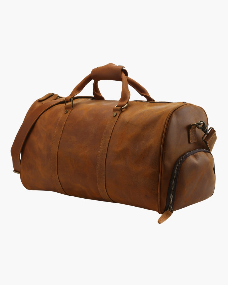 Montague Leather Duffle Bag - Timeless Style for Weekend Getaways