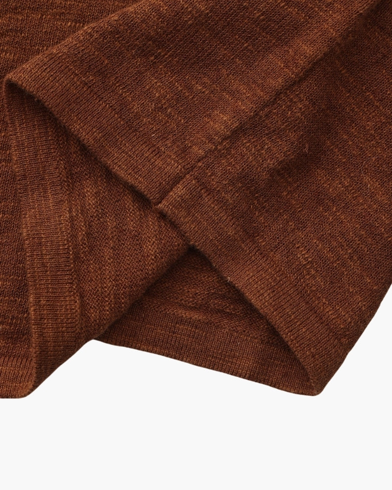 Premium Linen-Cotton Essential Crewneck