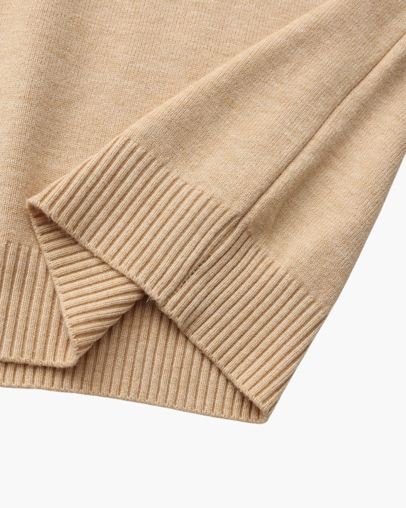 Cozy Ribbed Mock-Neck Sweater - Essential Wardrobe Staple