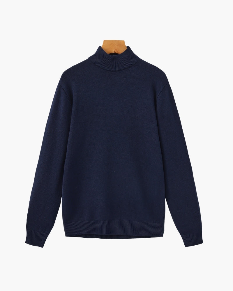 Cozy Ribbed Mock-Neck Sweater - Essential Wardrobe Staple