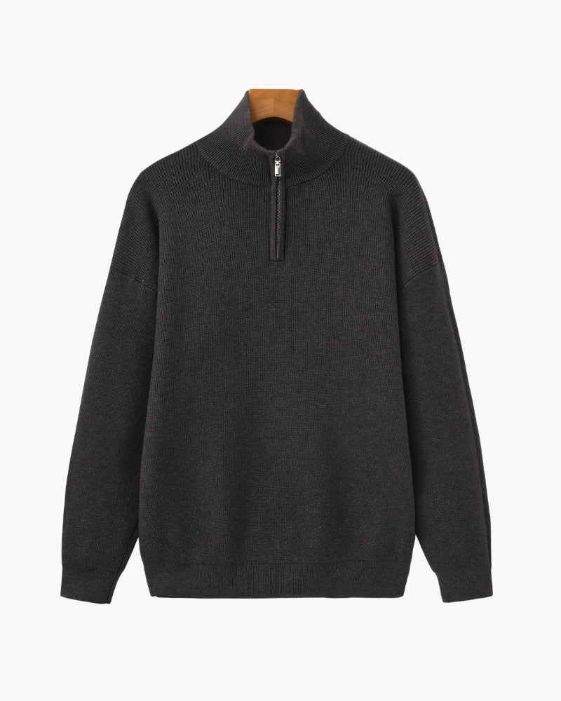 Elevated Half-Zip Knit Pullover