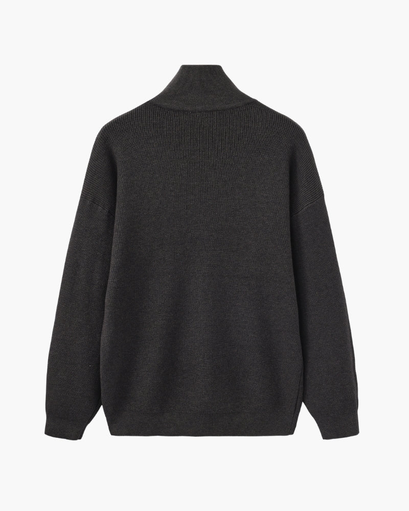 Elevated Half-Zip Knit Pullover