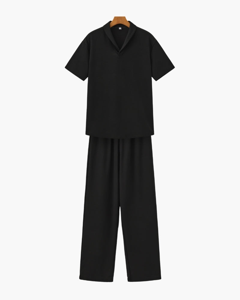 Polo & Pantalon Set – Style Décontracté et Confort