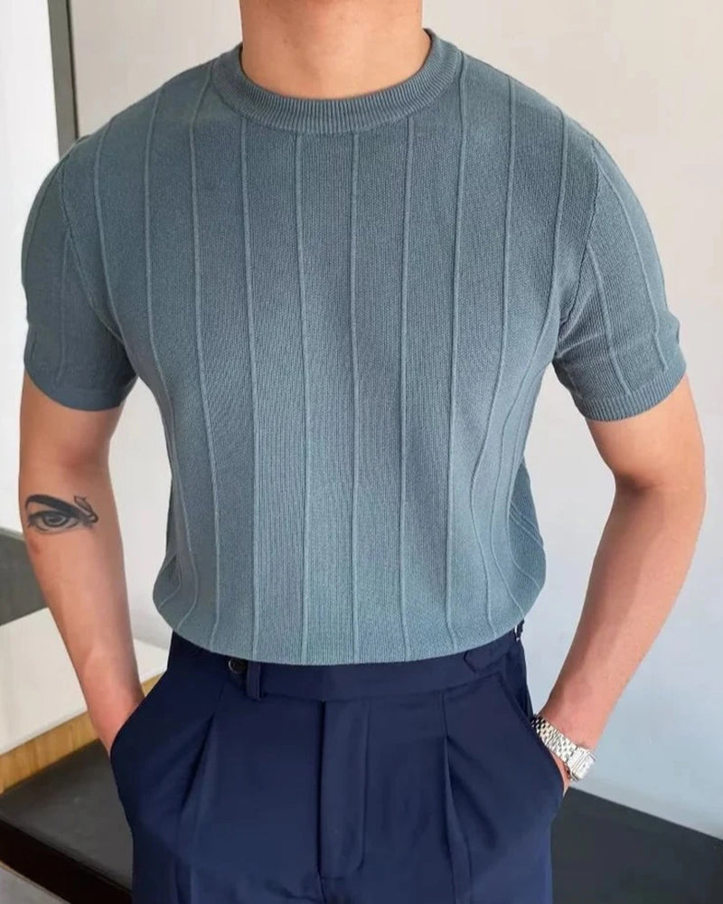 Cannes Ribbed T-Shirt - Ultra-Soft Everyday Tee