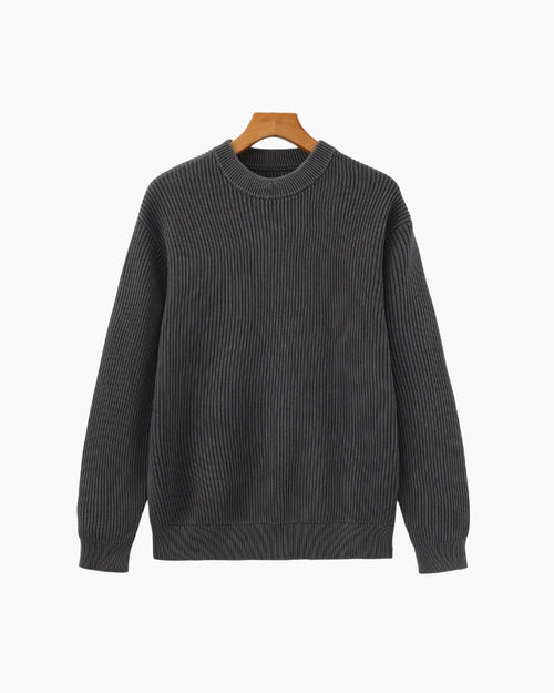 Cozy Rib Knit Crewneck Sweater