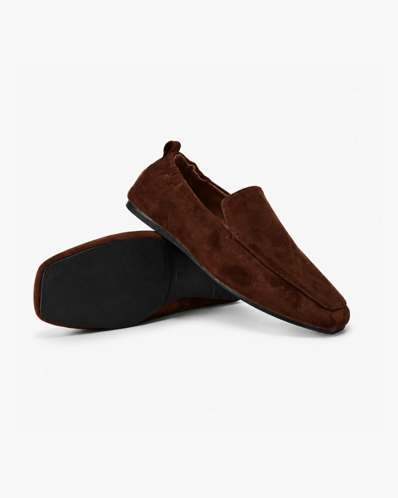 Luxurious Brown Suede Loafers