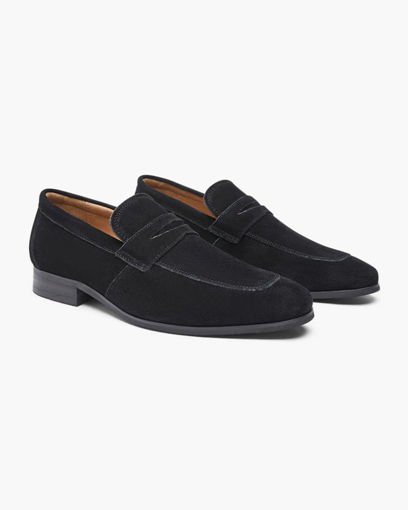 Timeless Old Money Suede Penny Loafers