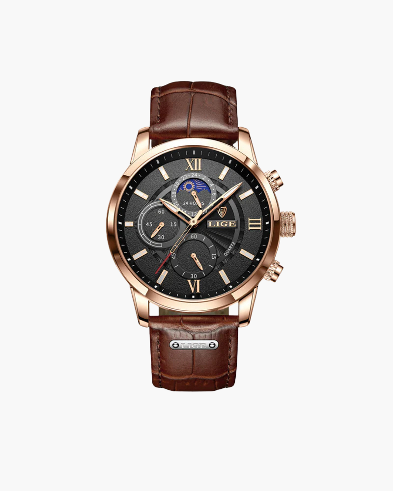 Lugano Classic Waterproof Watch – Timeless Style with All-Weather Durability