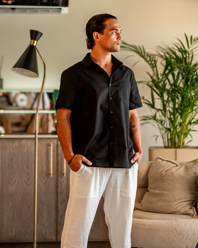 Cape Town Linen Shirt - Short Sleeve