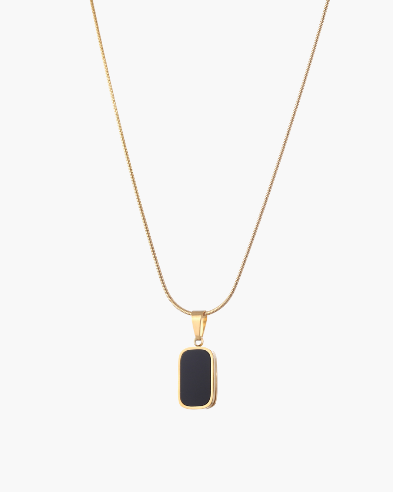 Noir Necklace - Timeless Black Elegance