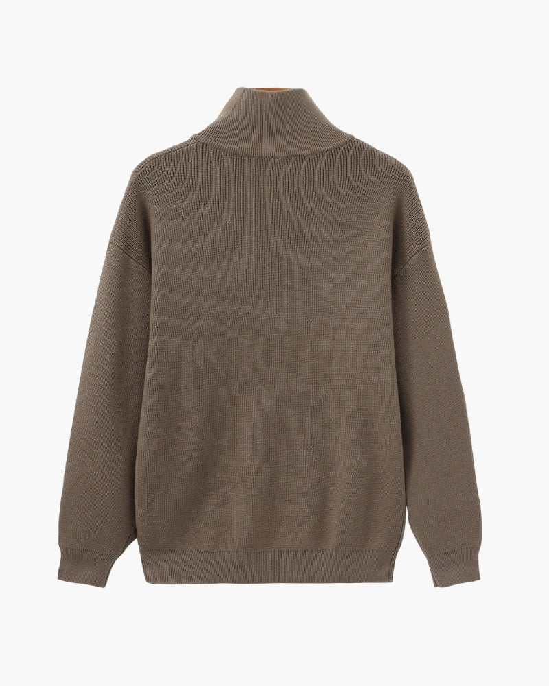 Elevated Half-Zip Knit Pullover