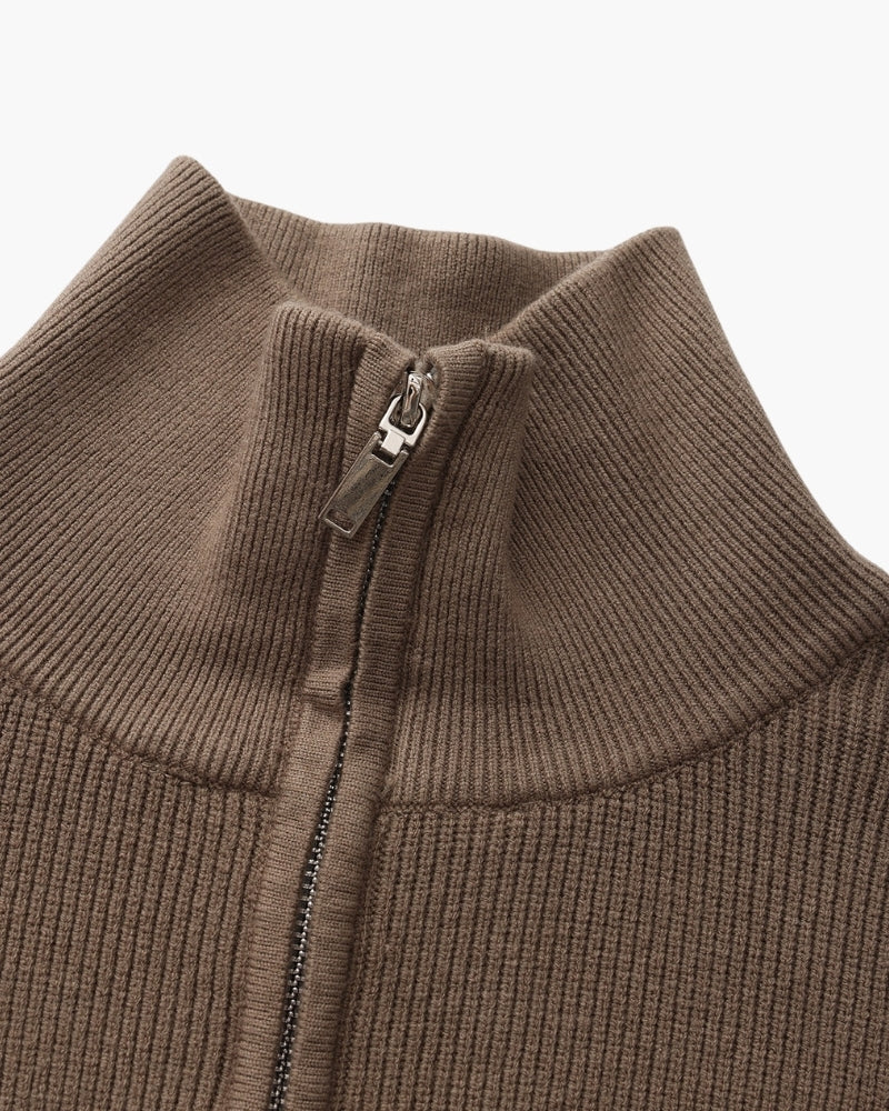 Elevated Half-Zip Knit Pullover