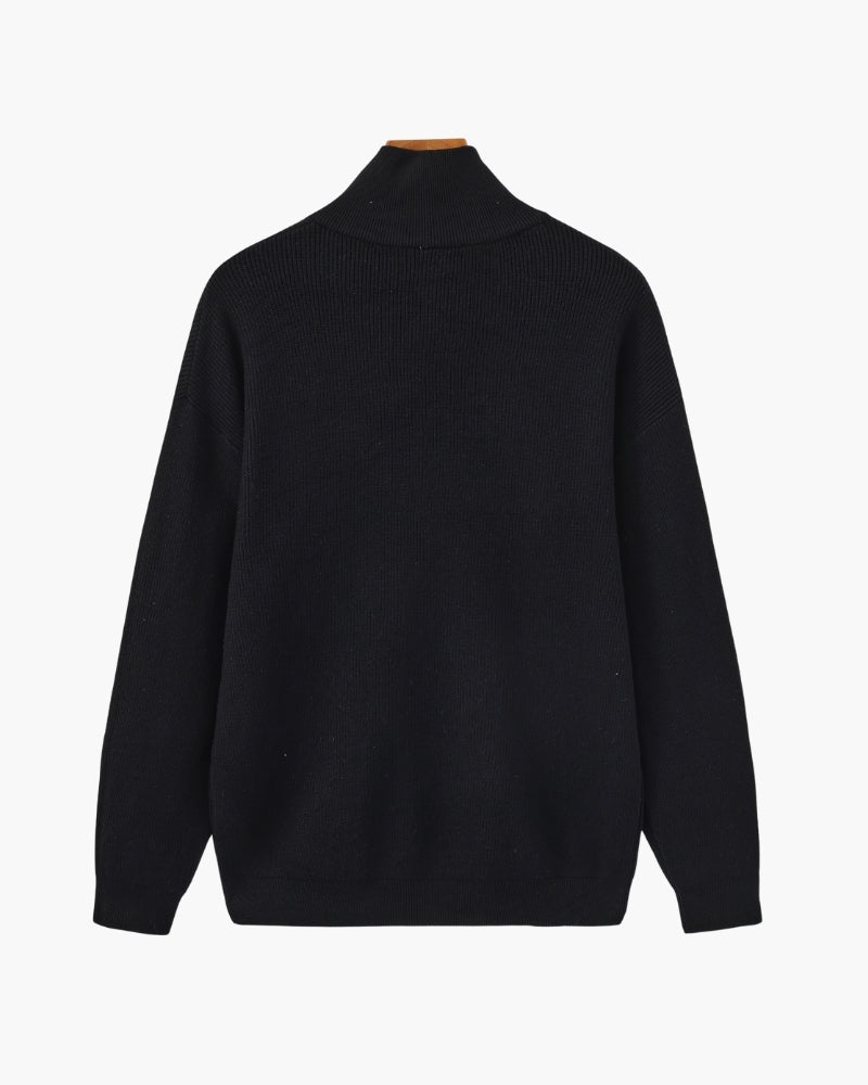 Elevated Half-Zip Knit Pullover