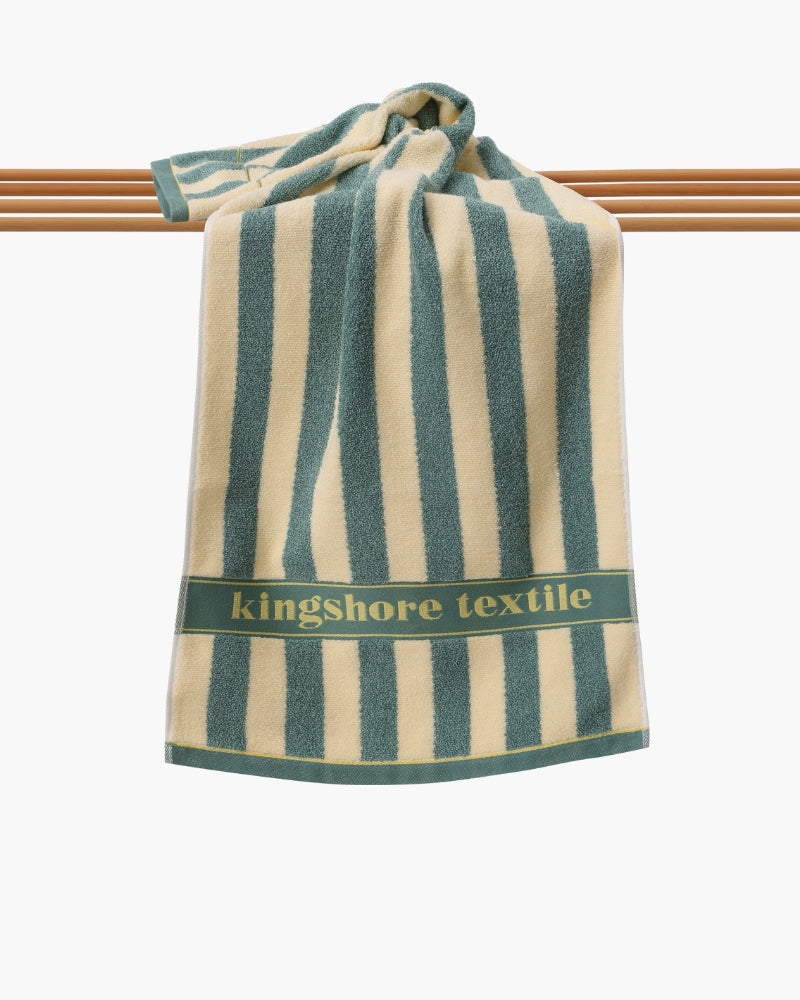 Coastal Stripe Hand Towel - Soft, Absorbent & Ocean-Inspired