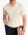 Cannes Ribbed Cotton Polo Shirt - Stylish, Breathable Everyday Essential