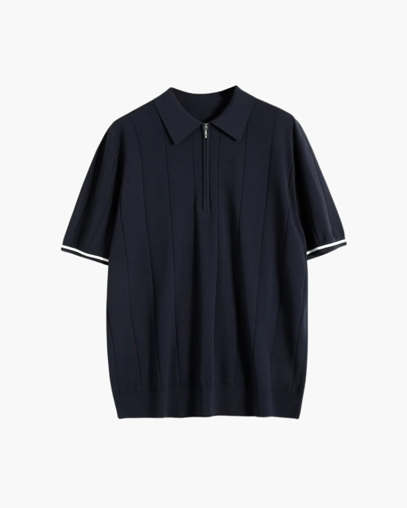Signature Polo Shirt with Bold Contrast Trim