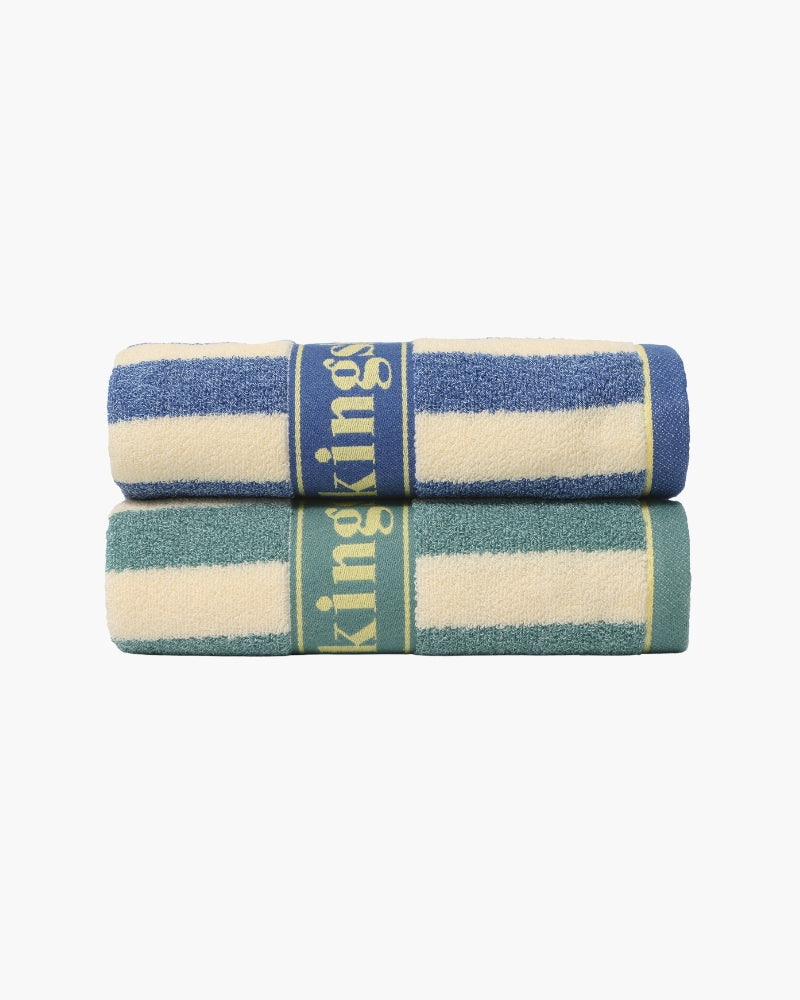 Coastal Stripe Hand Towel - Soft, Absorbent & Ocean-Inspired