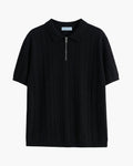 Signature Zip-Up Polo Shirt – Sleek Comfort, Timeless Style