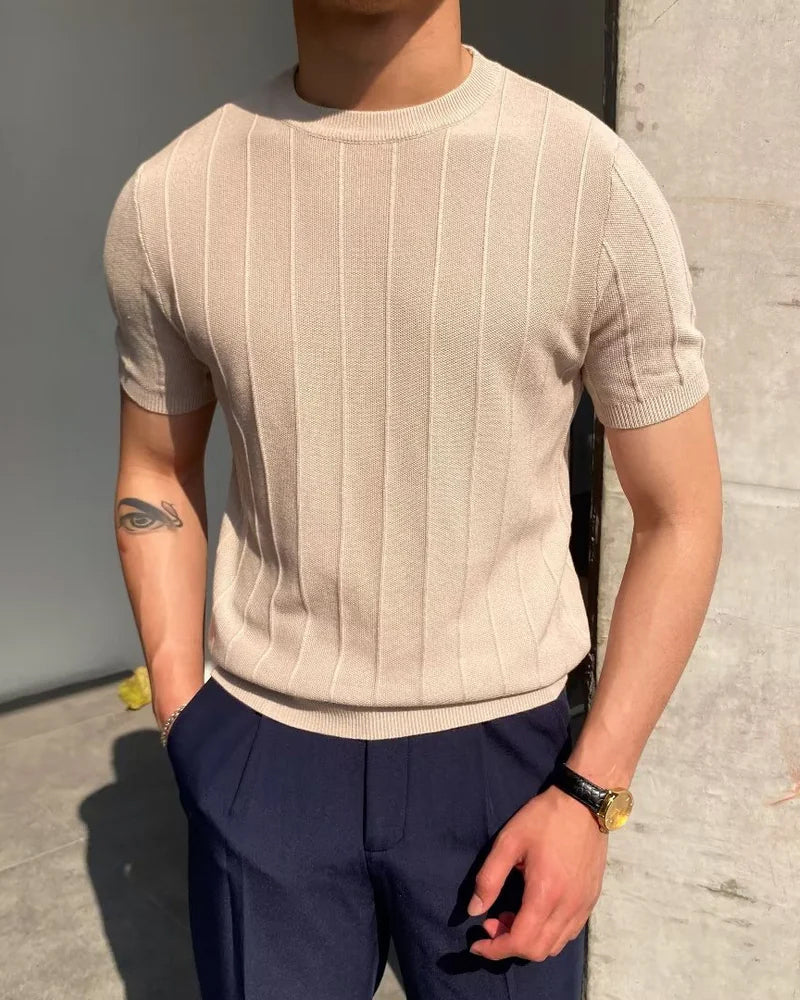 Cannes Ribbed T-Shirt - Ultra-Soft Everyday Tee