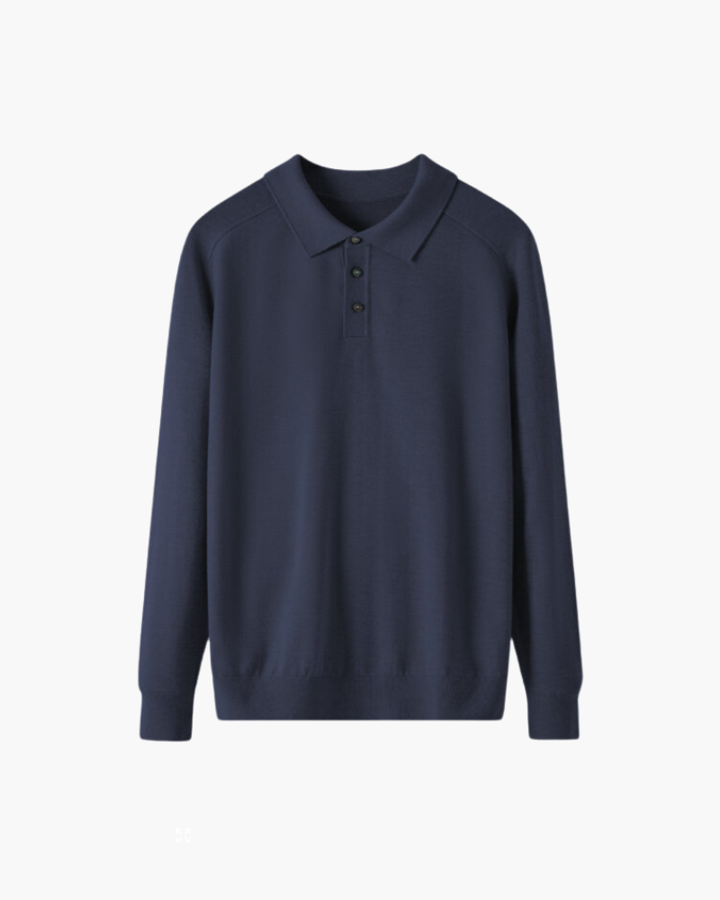 Luxurious 100% Wool Polo Shirt