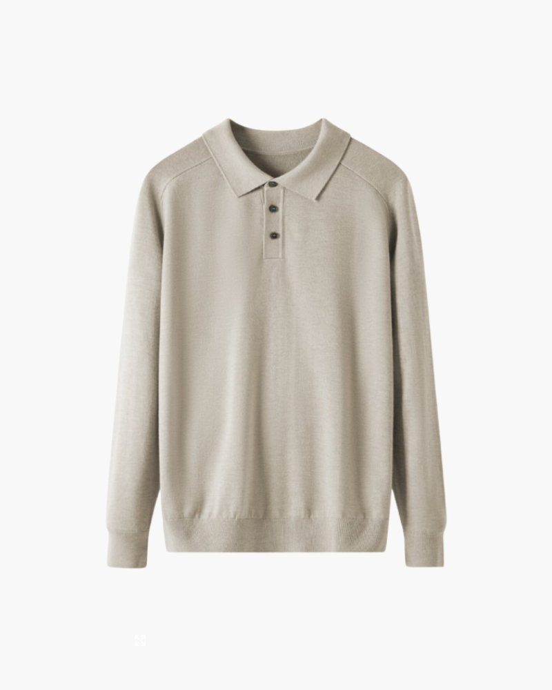 Luxurious 100% Wool Polo Shirt