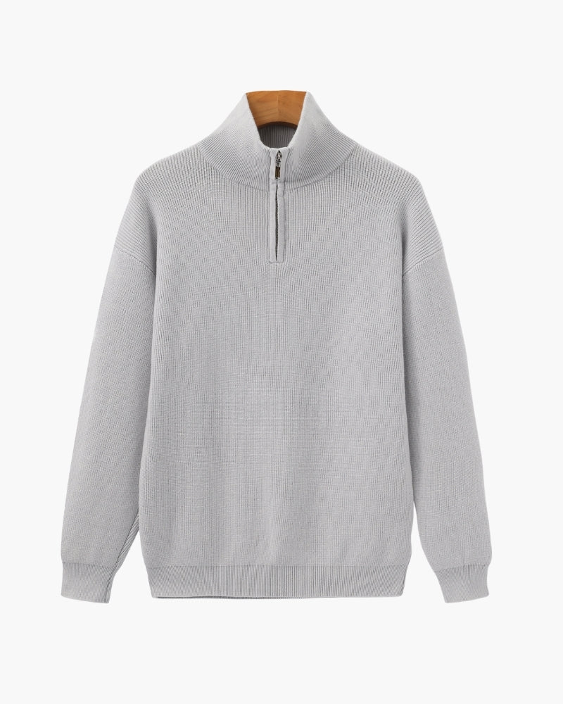 Elevated Half-Zip Knit Pullover