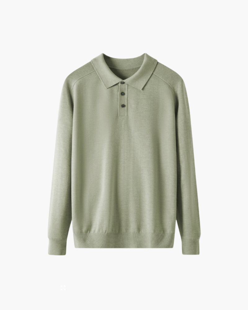 Luxurious 100% Wool Polo Shirt