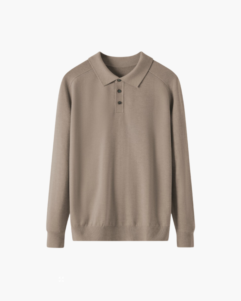 Luxurious 100% Wool Polo Shirt