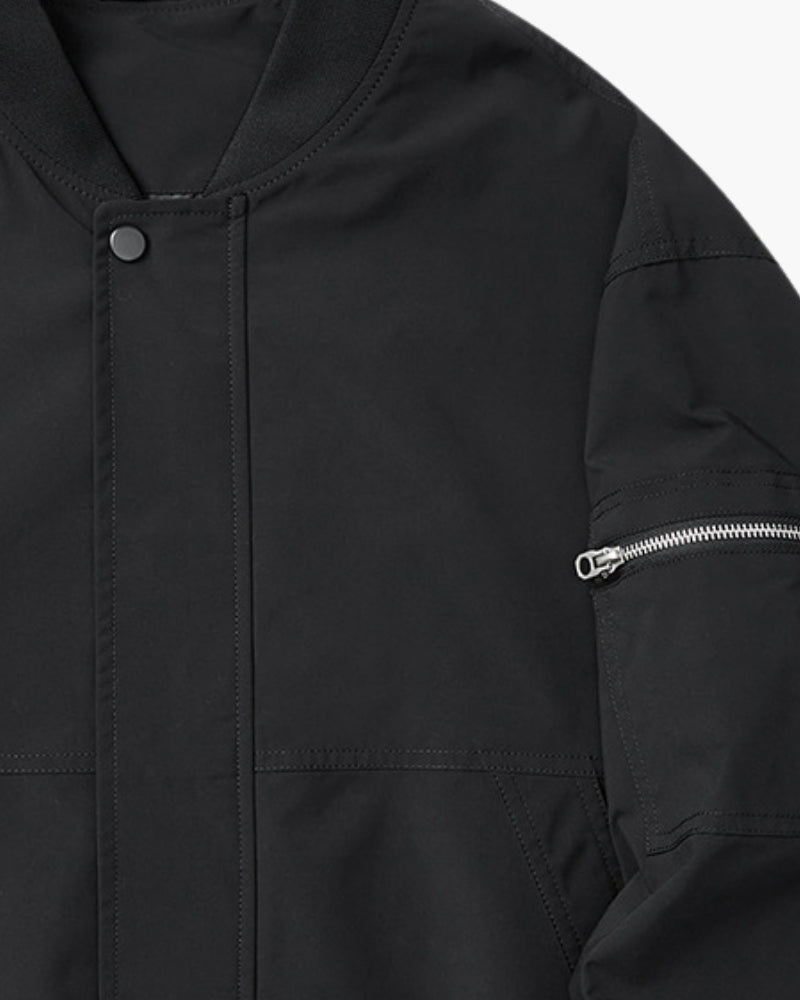 Sleek Minimalist Bomber Jacket