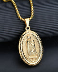 Elegant Oval Medallion Pendant