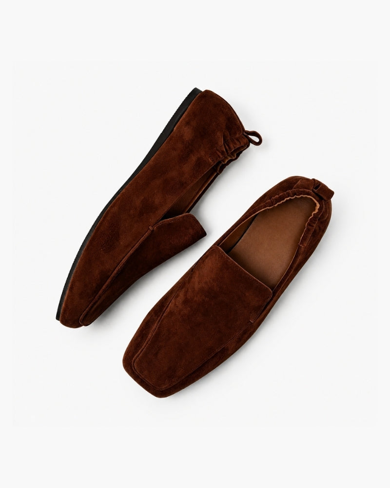 Luxurious Brown Suede Loafers