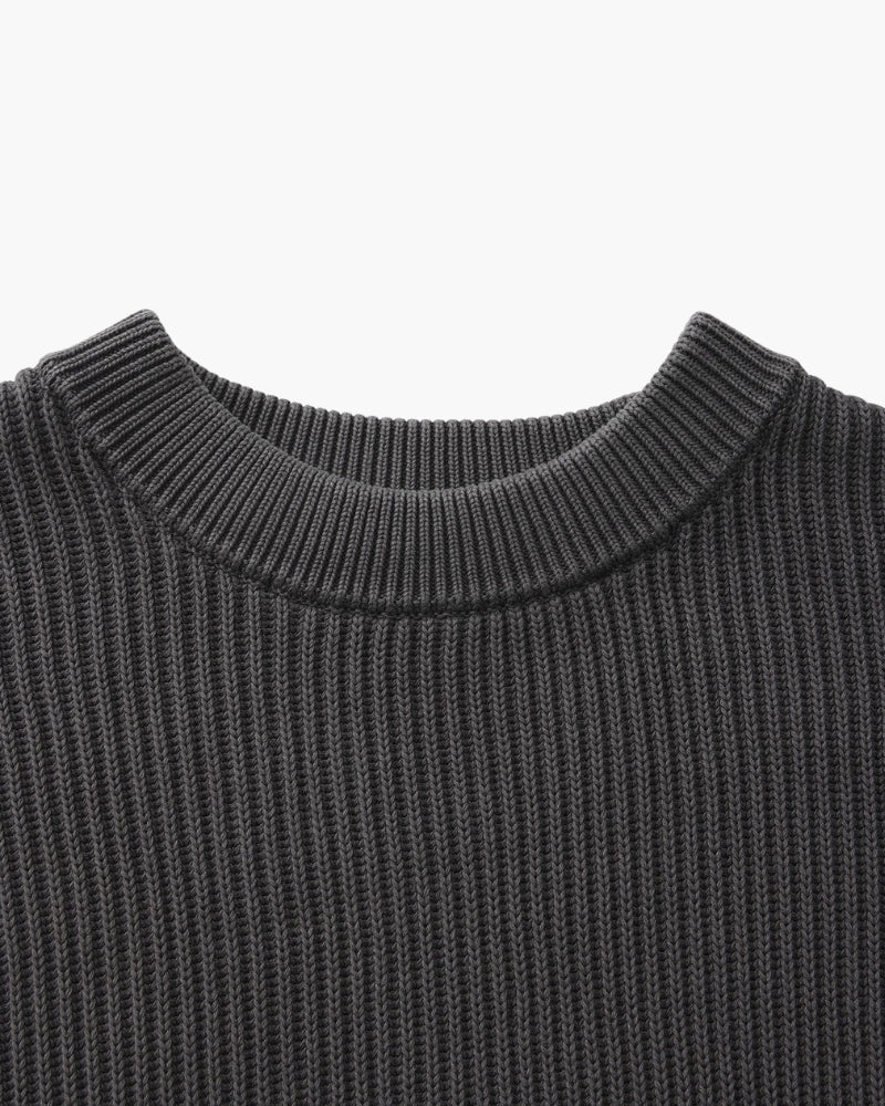 Cozy Rib Knit Crewneck Sweater