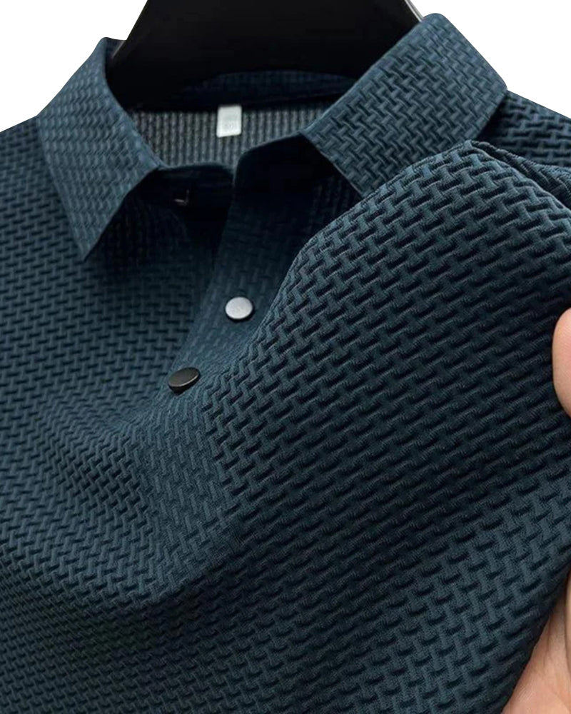 Prestigio Silk Polo Shirt - Wrinkle-Resistant Comfort