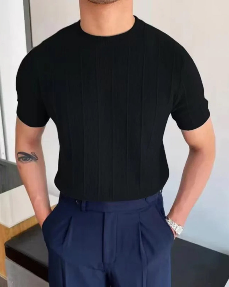 Cannes Ribbed T-Shirt - Ultra-Soft Everyday Tee