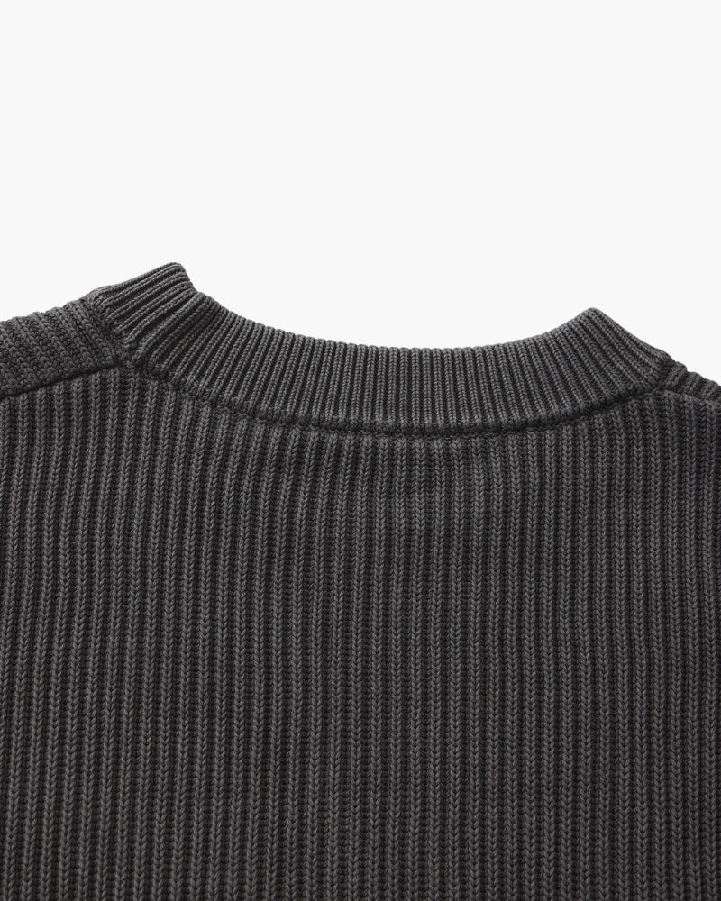 Cozy Rib Knit Crewneck Sweater