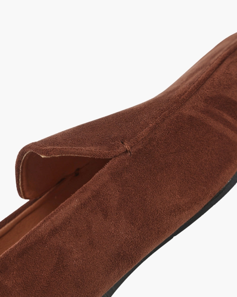 Luxurious Brown Suede Loafers