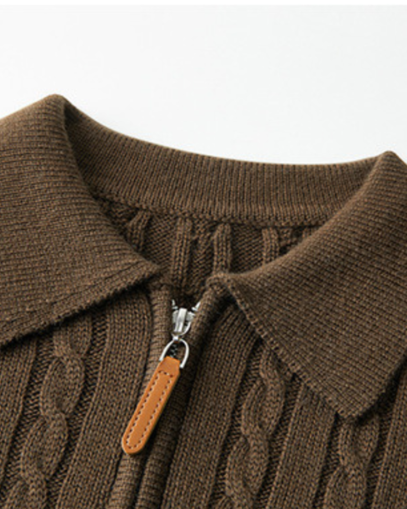 Luxurious 100% Premium Wool Zip-Up