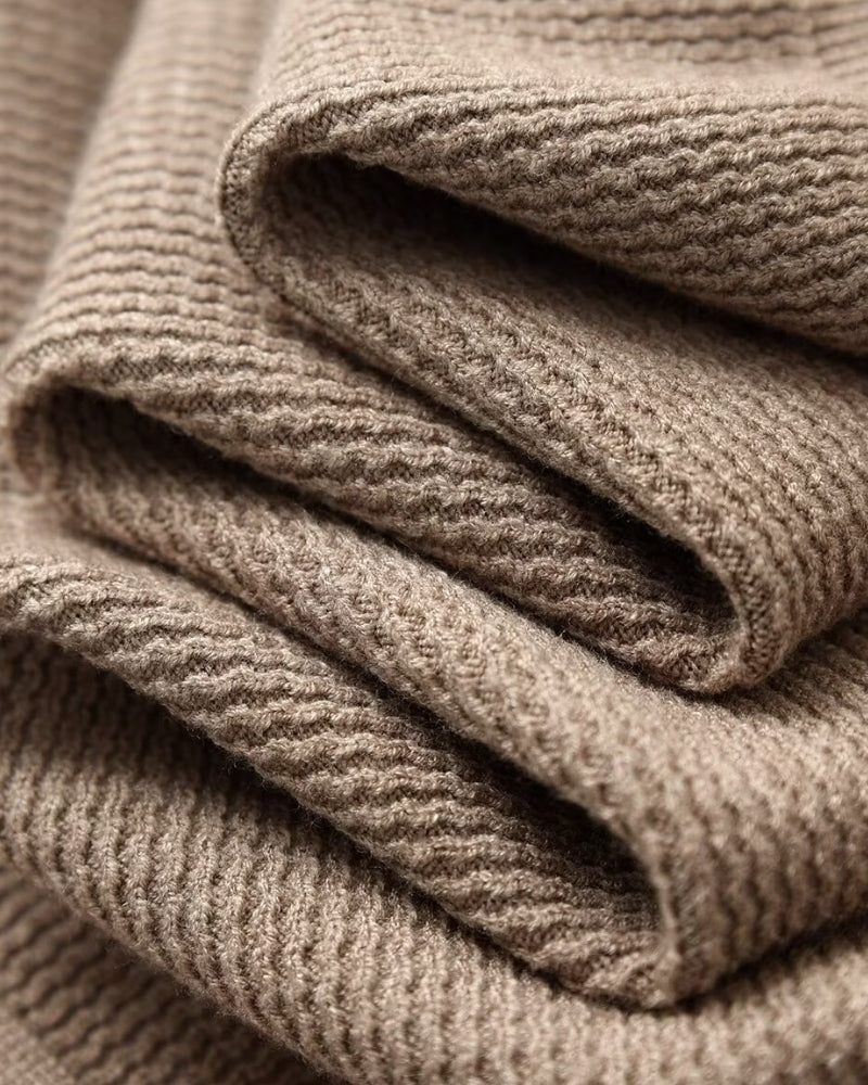 Textured Knit Polo Sweater - Cozy, Polished Everyday Essential