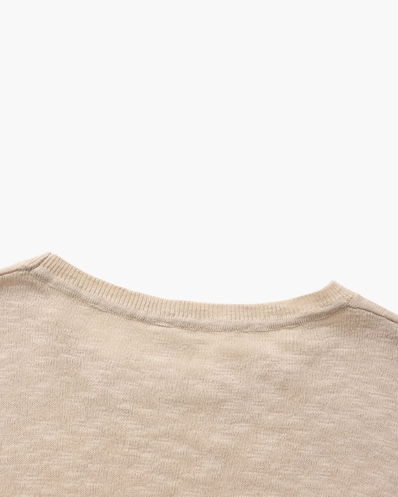 Premium Linen-Cotton Essential Crewneck