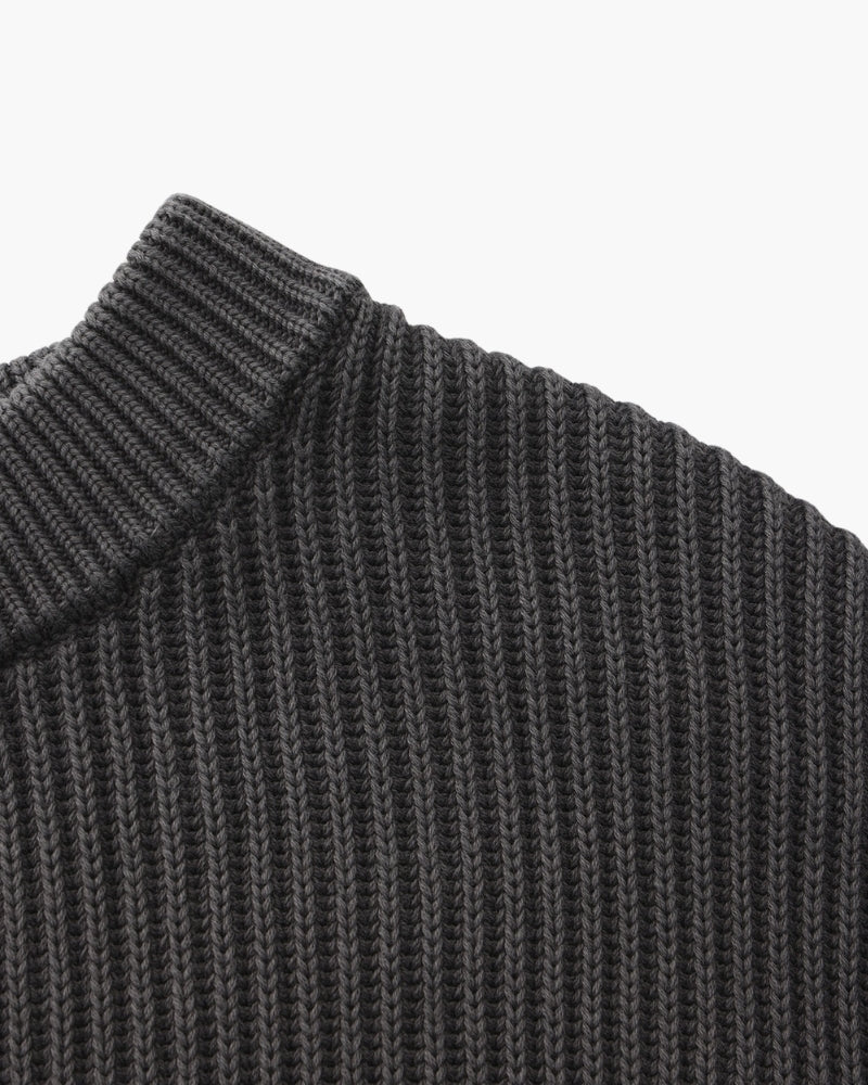 Cozy Rib Knit Crewneck Sweater