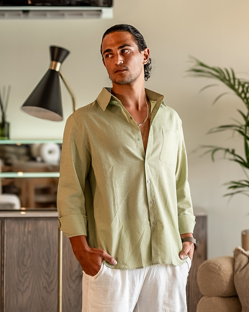 Cape Town Linen Shirt – 100% Pure Linen, Breathable & Stylish
