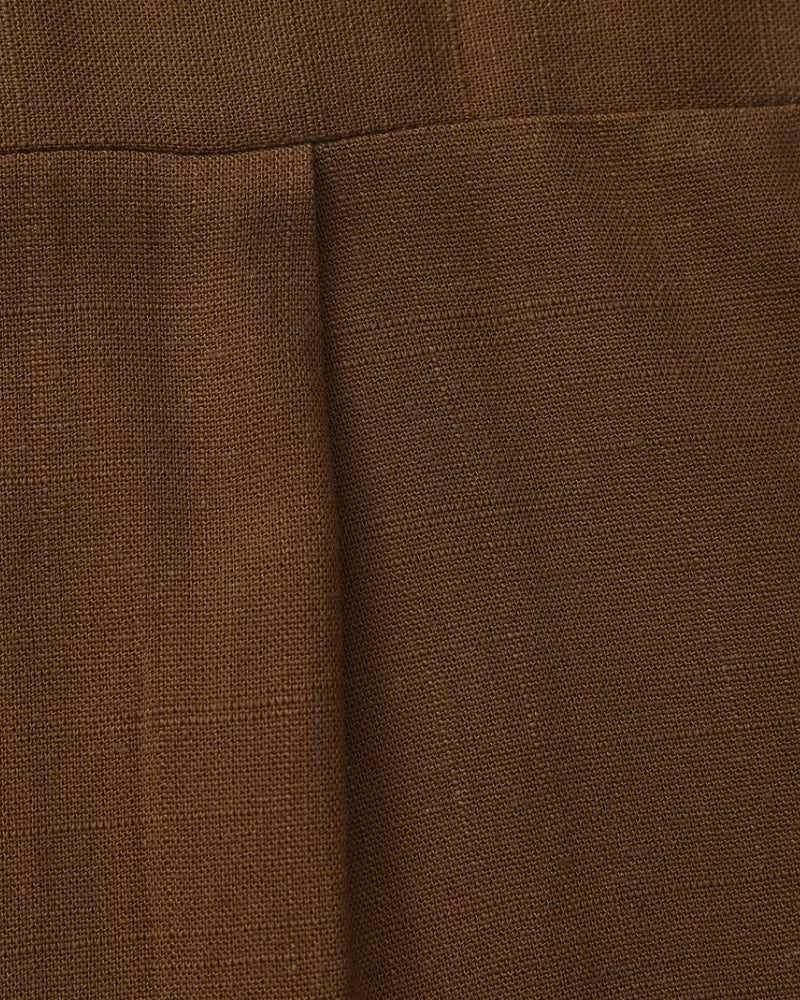 Men’s Mandarin Collar Shirt in Textured Cotton — Relaxed Fit