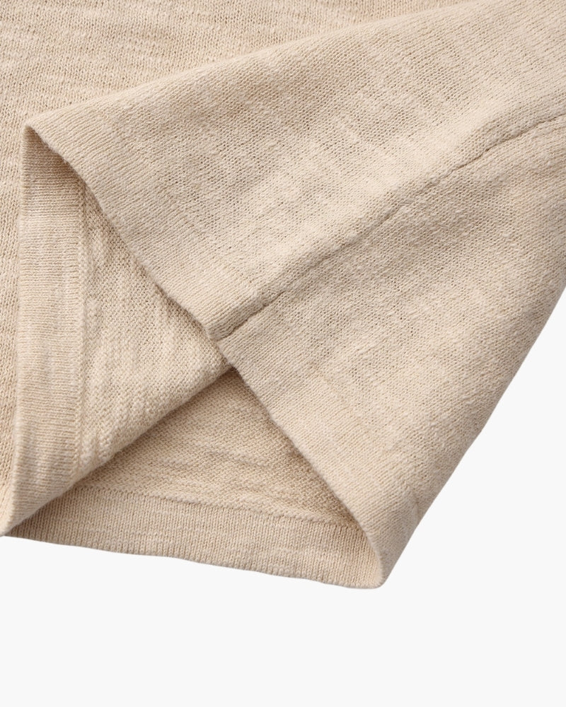 Premium Linen-Cotton Essential Crewneck