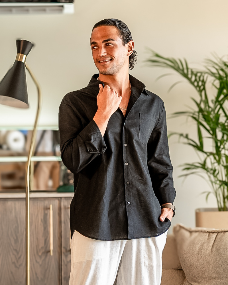 Cape Town Linen Shirt – 100% Pure Linen, Breathable & Stylish